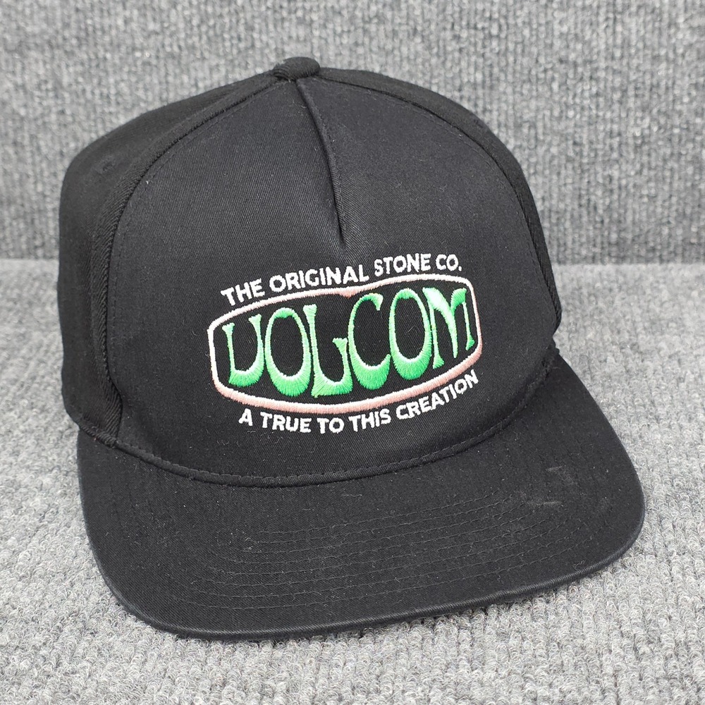Volcom Hat Cap Mens Adjustable Strap Back Black Skater Y2k Streetwear‎ Retro
